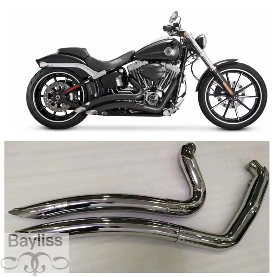 並行輸入品】バイク排気システムマフラーマフラーハーレーソフテイル