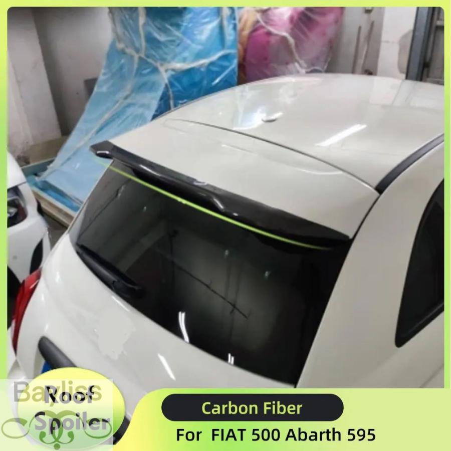 並行輸入品】FIAT 500 Abarth 595 2010-2020用リアルカーボンリア