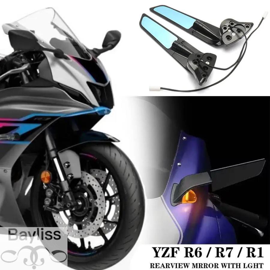 並行輸入品】ヤマハ YZF R7 R6 R1 年バイクアクセサリー LED スイベル