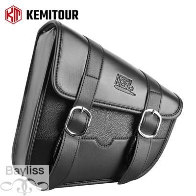 並行輸入品】 バイク 二輪用レザースイングアームバッグ スイング