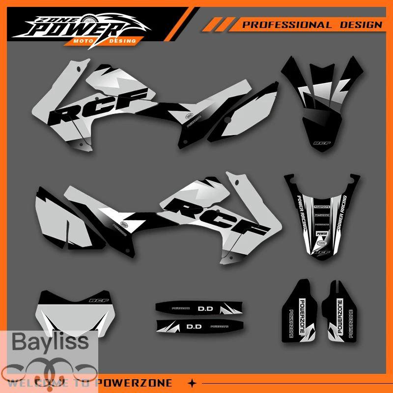 並行輸入品】POWERZONE モトクロスチームグラフィック背景ステッカー