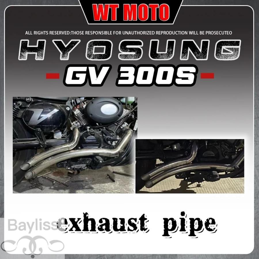 並行輸入品】HYOSUNG GV300s ステンレス斜めマフラー Hyosung gvs300