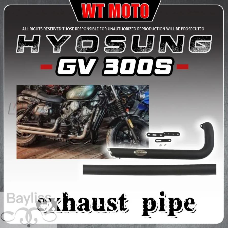 並行輸入品】HYOSUNG GV300s GV 125S 右側デュアルVHマフラー Hyosung