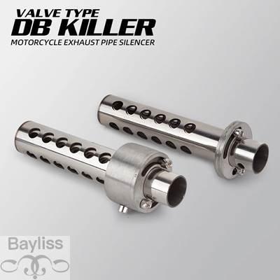 並行輸入品】 汎用バイク 二輪エキゾーストDBキラー ステンレス