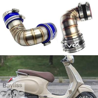 並行輸入品】 バイク吸気管 ステンレスマフラー ベスパスプリント