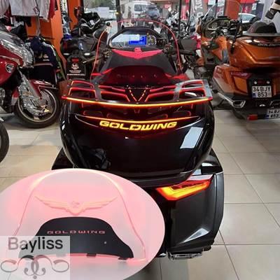 並行輸入品】 バイク用リアエアデフレクター ライト付きウィンド