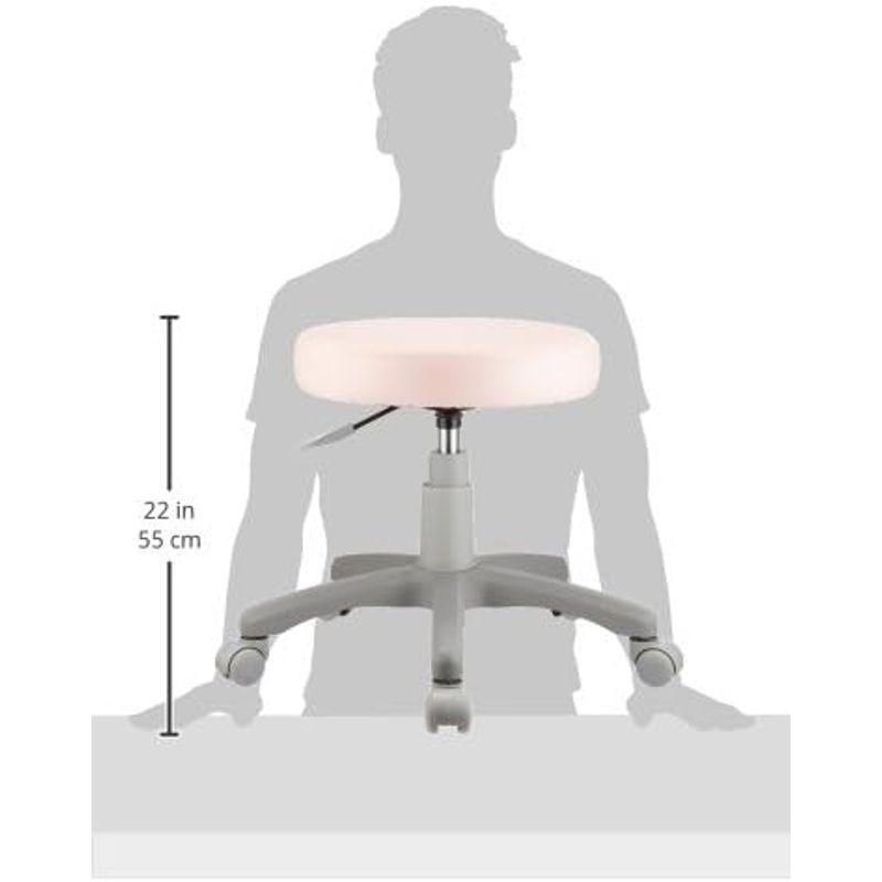 ナカバヤシ 丸椅子 ラウンドチェア ピンク 抗菌 レザー
