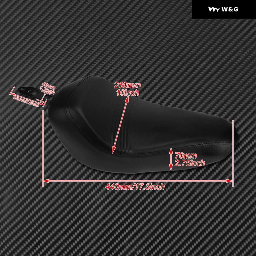 オートバイ バイク フロントドライバー シート レザーソロ