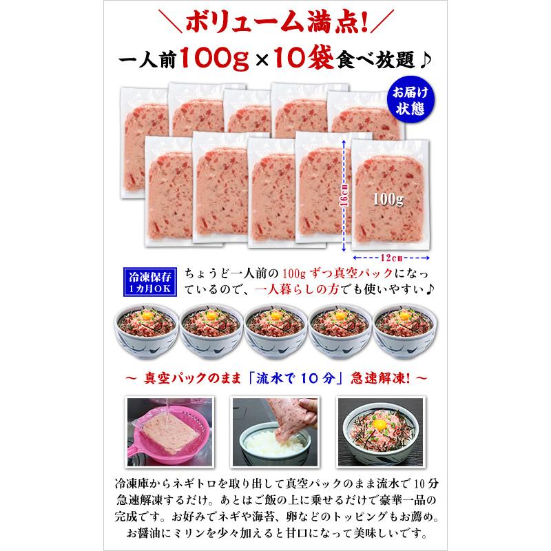 甲羅組 ねぎとろ 小分け とろける ネギトロ 天然 まぐろ マグロ 1kg