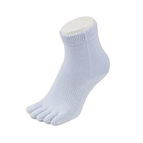ゆびのばソックス ゆびのばショート 足指矯正5本指ソックス Sサイズ 足長 22.0〜25.5cm , グレー|kourin-sha|02