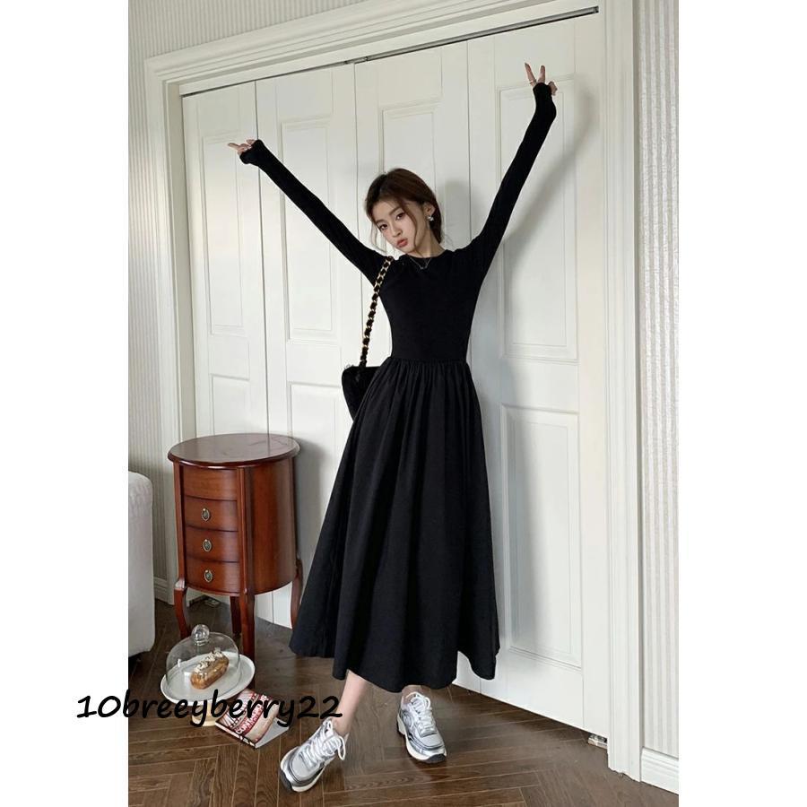 ワンピース レディース ドッキングワンピース ロングワンピース ニット