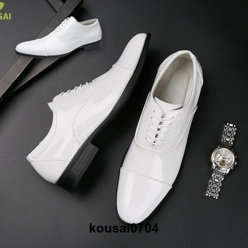 白いシューズ ホワイトシューズ 白い靴 メンズ白靴 新郎靴 ブライダル