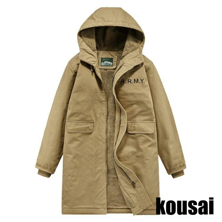 M-51 モッズコート ミリタリーコート メンズ 暖かい 裏ボア 裏起毛