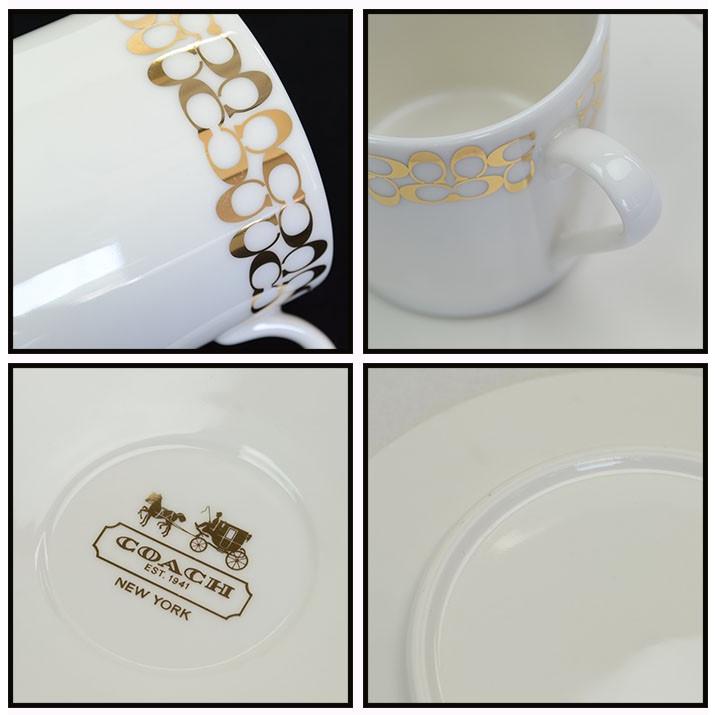 COACH（コーチ） カップ ソーサー ティーセット ミニシグネチャー柄
