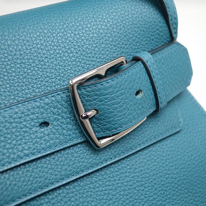 HERMES エルメス エトリベルト ハンドバッグ トゴ ブルートンペット 