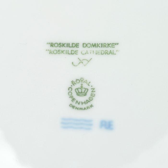 Royal Copenhagen ロイヤルコペンハーゲン イヤープレート 1997年 (平成9年)「ロスキレ大聖堂」 磁器 ポーセリン ブルー_6