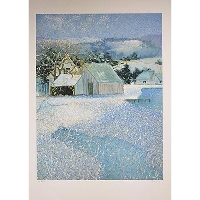 アンドレ・ブーリエ 『 青い風景 』 (ed.39/75) リトグラフ 絵画 