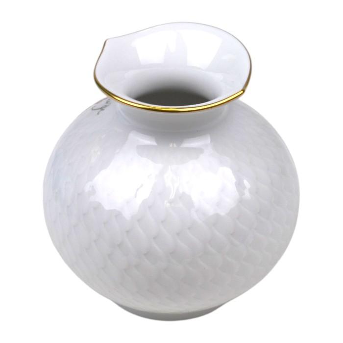 【未使用】MEISSEN マイセン 波の戯れ 花瓶 陶器 マイセン Meissen 波の戯れ 花瓶 フラワーベース フルーツ フラワー
