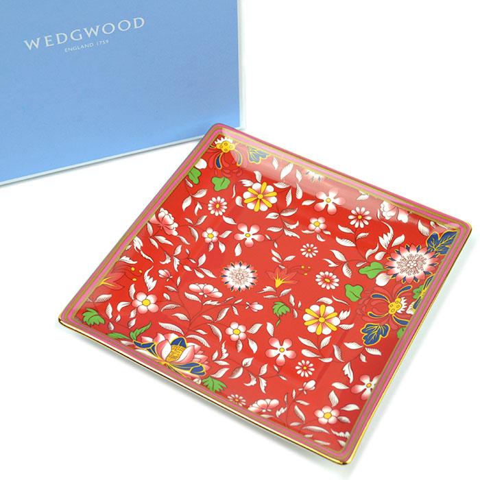 ウェッジウッド/クリムゾンジュエル　カップソーサー・プレートスクエアプレート WEDGWOOD（ウェッジウッド） ワンダーラスト クリムゾンジュエル
