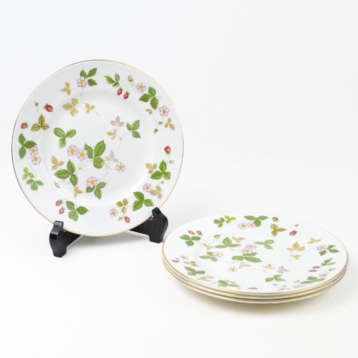 ウェッジウッドストロベリー20センチ4枚セット WEDGWOOD（ウェッジウッド） ワイルドストロベリー プレート 20cm 小皿