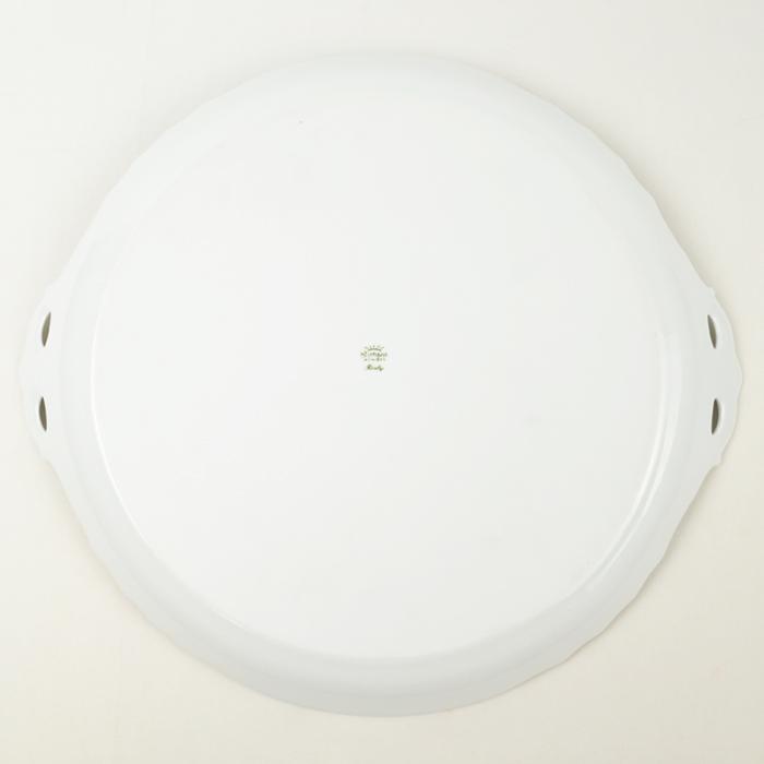 【美品】Richard Ginori ローズブルー　ケーキトレイ　トレイ Richard Ginori リチャード ジノリ ローズブルー ケーキ トレイ