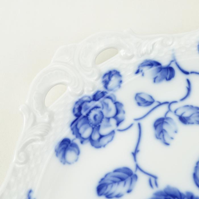 Richard Ginori リチャード ジノリ ローズブルー ケーキ トレイ