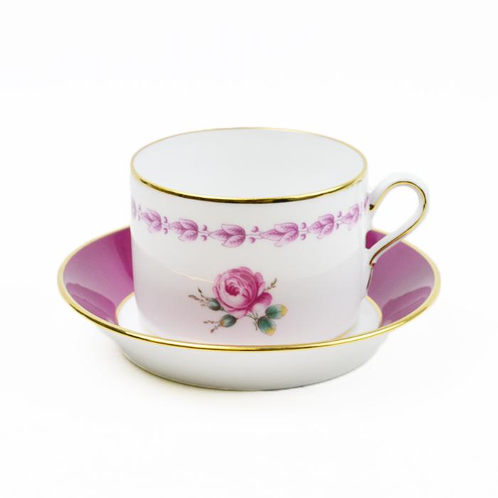 リチャード　ジノリ　インベロ　カメリア未使用二人用カップとケーキ皿 リチャードジノリインベロカメリア未使用二人用カップとケーキ皿