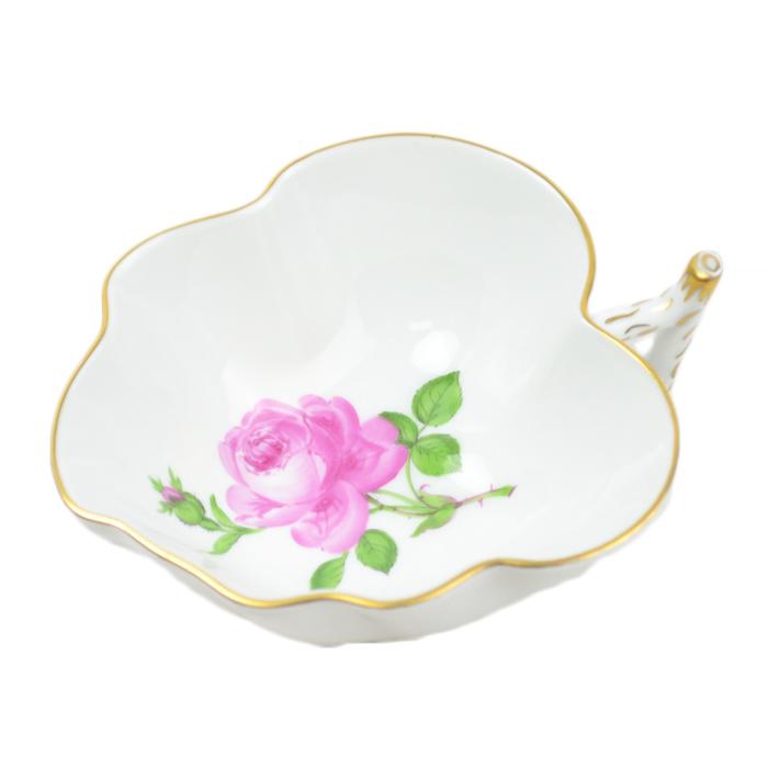 マイセン Meissen マイセンのバラ ローズ ピンク リーフ 葉形 ミニ