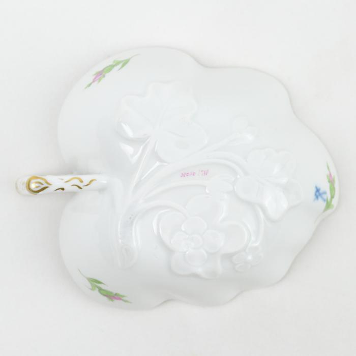 マイセン Meissen マイセンのバラ ローズ ピンク リーフ 葉形 ミニ