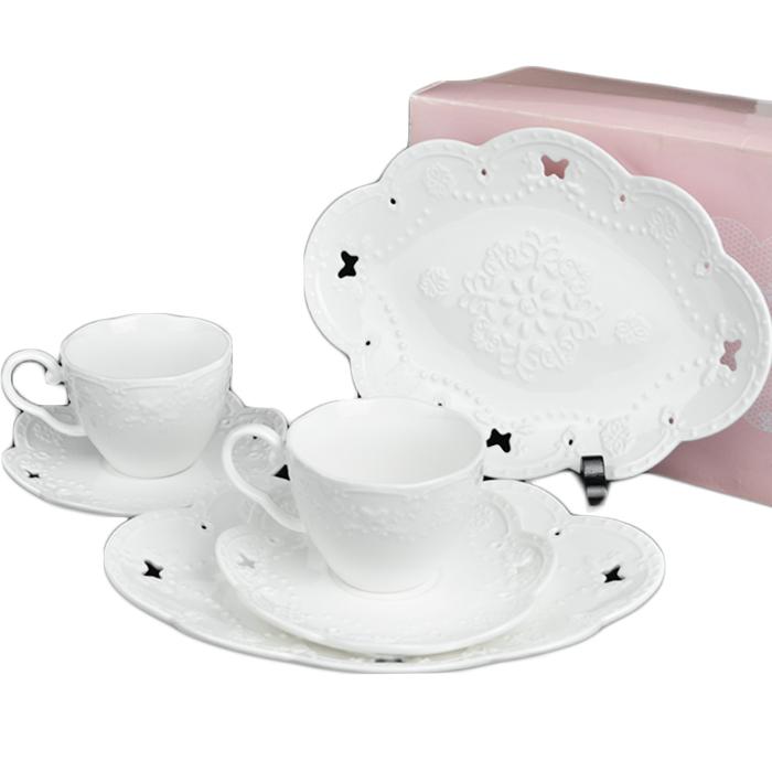 美品 HANAE MORI ハナエモリ 食器 セット ペアトリオセット カップ