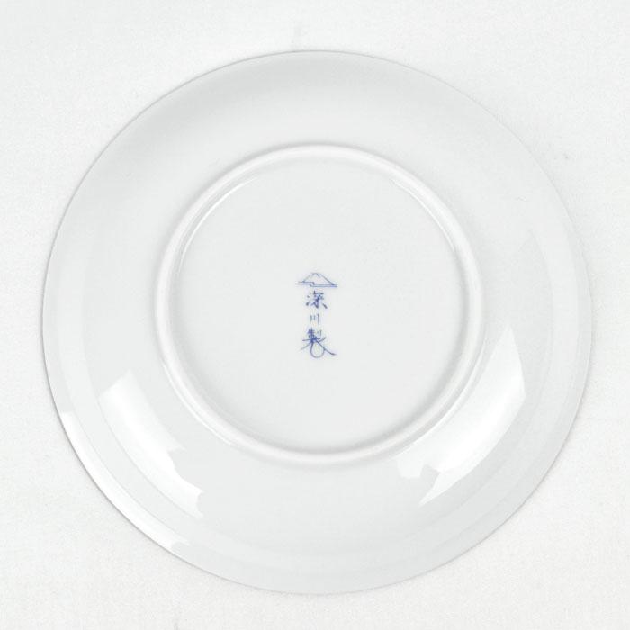 未使用 深川製磁 カップ＆ソーサー 椿 陶磁器 ホワイト 有田焼
