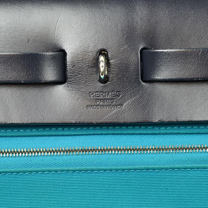 HERMES（エルメス） エールバッグ ジップ PM ブルー系 ブラック