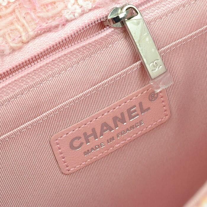 CHANEL シャネル 2.55 チェーンショルダーバッグ ツイード ピンク シルバー金具 20番台｜kousei-brand｜12