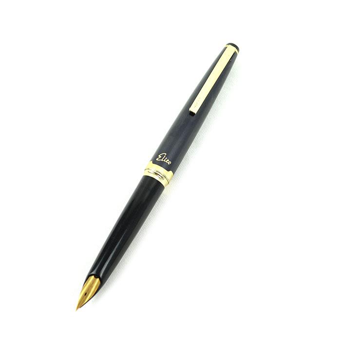 パイロット PILOT Elite エリート ショート サイズ 旧型万年筆 18金