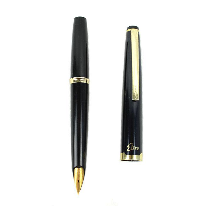 パイロット PILOT Elite エリート ショート サイズ 旧型万年筆 18金