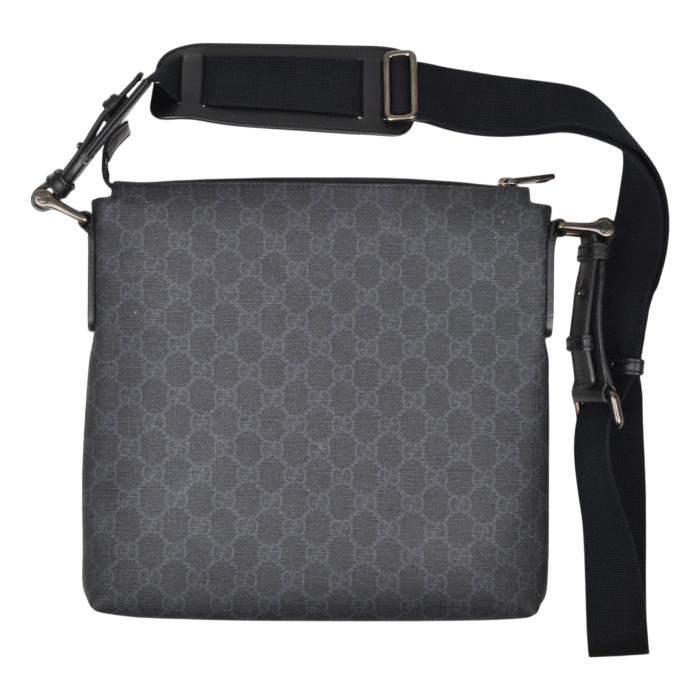 GUCCI 高級 GGスプリーム ショルダー メッセンジャー バッグ ブラック GUCCI（グッチ） GGスプリーム メッセンジャーバッグ ブラック系