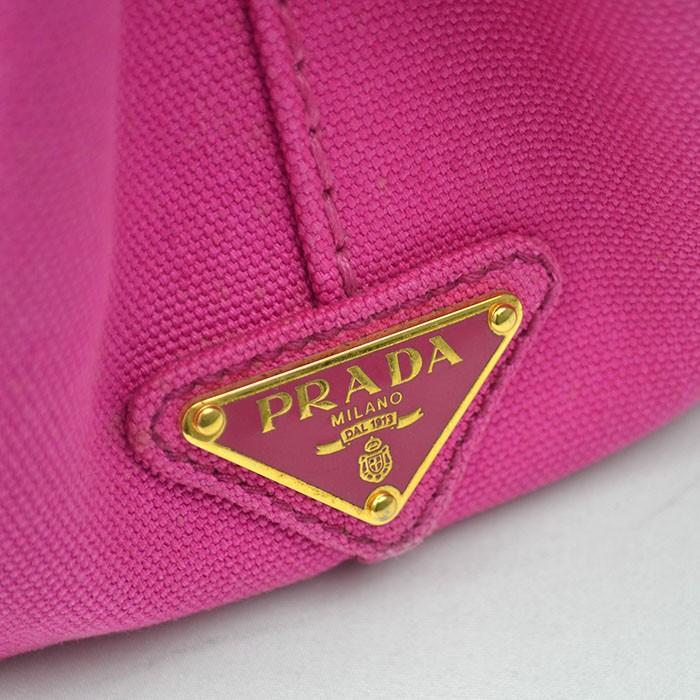 PRADA プラダ カナパ ミニ トートバッグ BN2439 ピンク キャンバス｜kousei-brand｜06