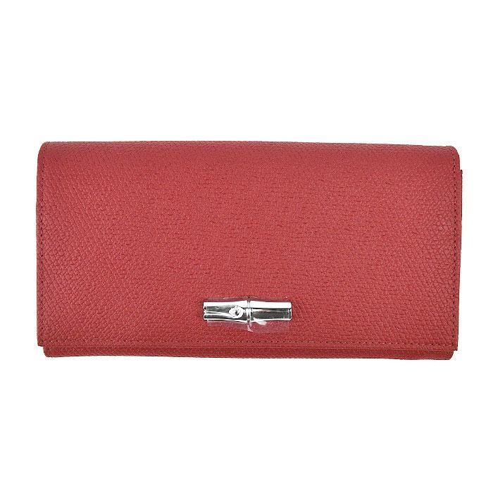 2017年新作モデル♡新品 ロンシャン 長財布 正規品 【定価42120円】 LONGCHAMP（ロンシャン） 長財布 レザー レッド : kousei brand shop