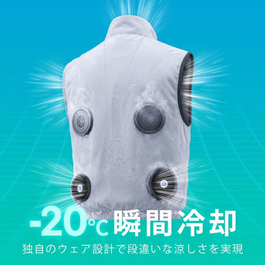 TAKUYO 「着るだけで-20℃」ファン付き冷却服 フルセット 冷却×送風