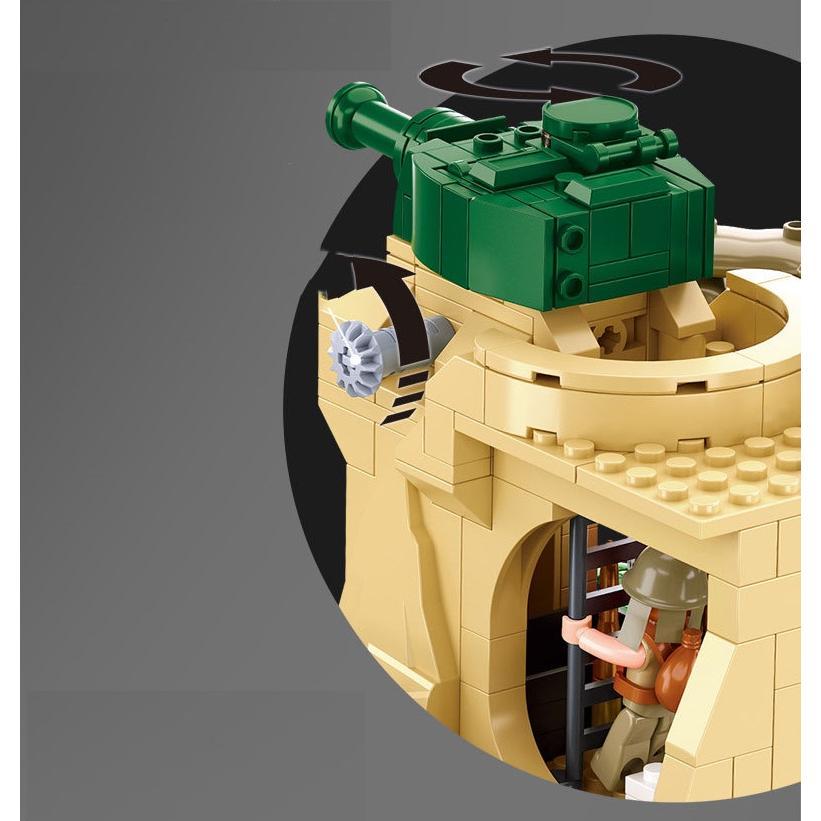 LEGO レゴ 互換 ブロック 模型 プラモデル WW2 硫黄島の戦い セット 日本軍 米軍 US ミニフィグ 大人 子供 人形 誕プレ 軍隊 軍事｜koushop｜06