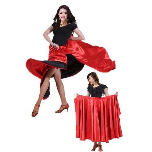 巻きスカート ラップスカート フラメンコ衣装 ベリーダンス衣装 ダンスウェア ダンス用スカート サーキュラースカート ロングスカート マキシスカート