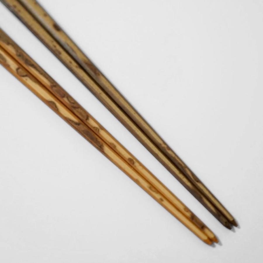京都 清水銘竹 箸 図面竹 八角拭漆 ペア 箸蔵 まつかん 漆器 日本製 木製 天然竹 軽い ギフト 贈り物 プレゼント 結婚 記念 桐箱 高級箸 父 母 長寿祝_3