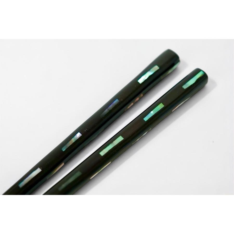 若狭塗 貝きりこ 黒 23.5cm 伝統工芸 日本製 国産 木製 漆塗装