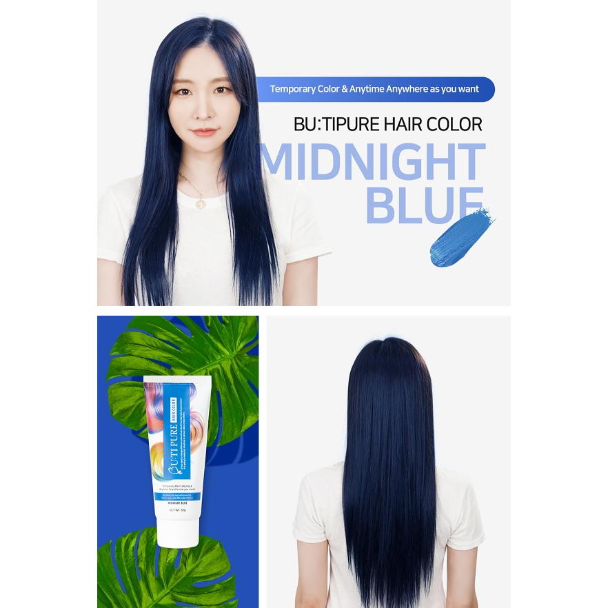 並行輸入品 ビューティピュア BU:TI PURE ヘアカラー MIDNIGHT BLUE