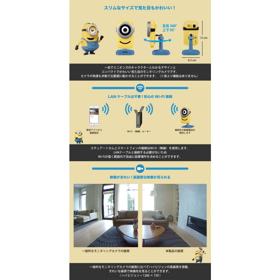 ミニオンズ カメラ Hd Wifi スチュアートカム あすつく 送料無料 Zet095 000 香水カンパニー 通販 Yahoo ショッピング