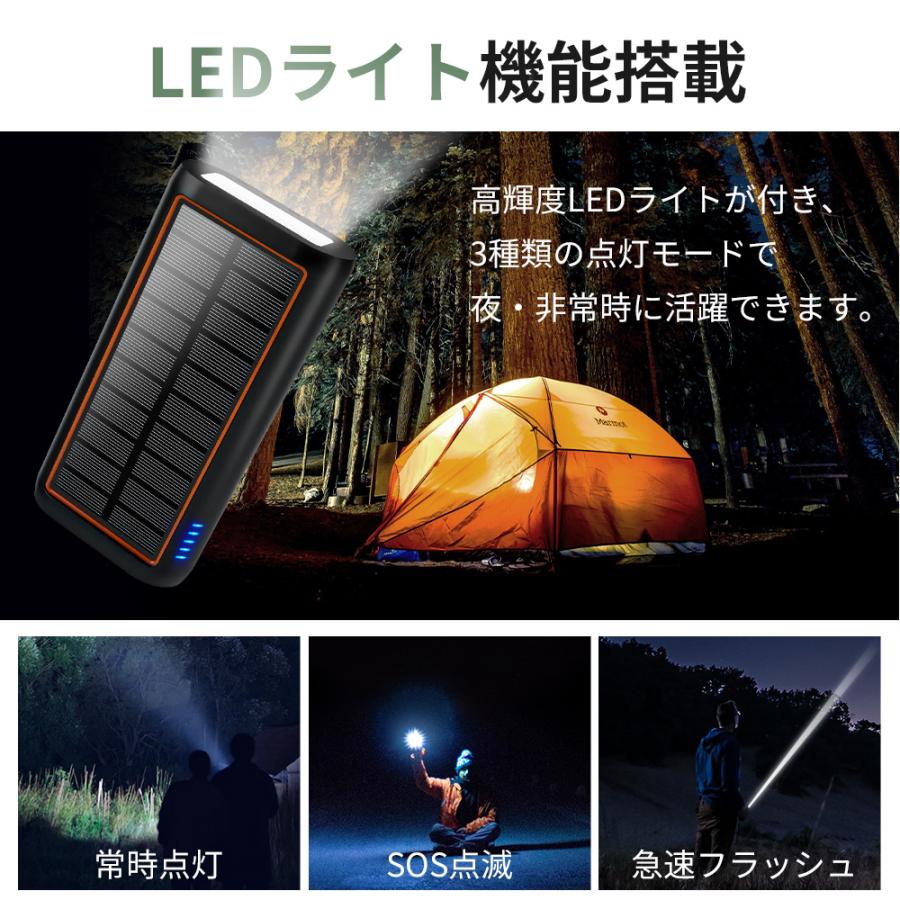 MOTTARI ソーラー モバイルバッテリー 61200mAh 超大容量 3.0A急速充電