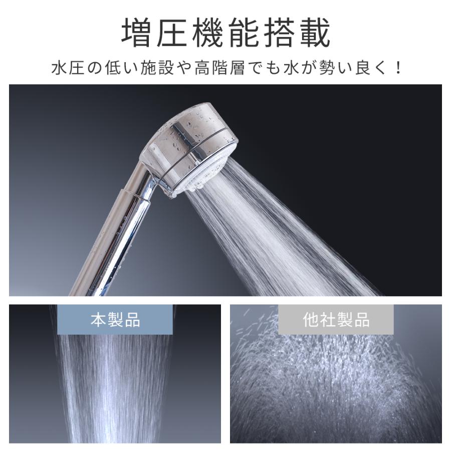 シャワーヘッド 2億5000万個 ナノバブル 65％節水 3段階モード
