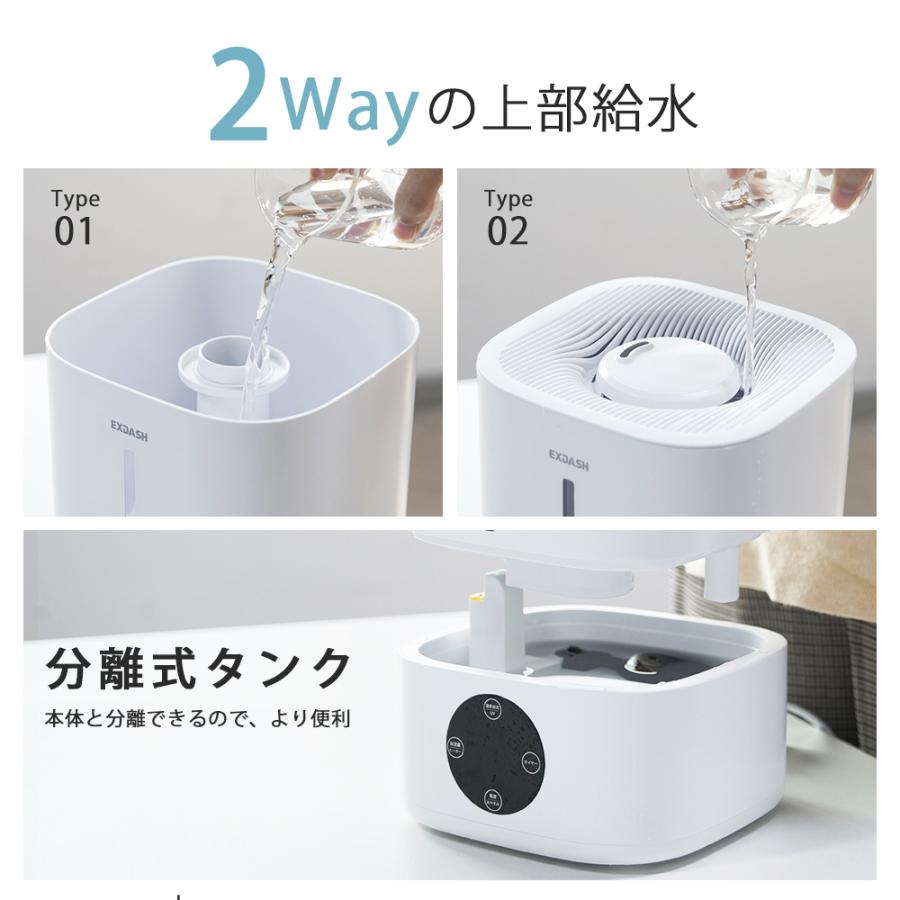 5L大容量ハイブリッド加湿器 ハイブリッド加湿器 大容量5L 超音波式 加湿器 最大加湿量約560ml/h