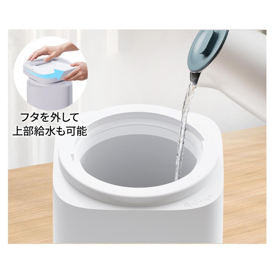 CORRS 加湿器 蒸気式加湿器 4L 大容量 スチーム式 上から給水可能 最大