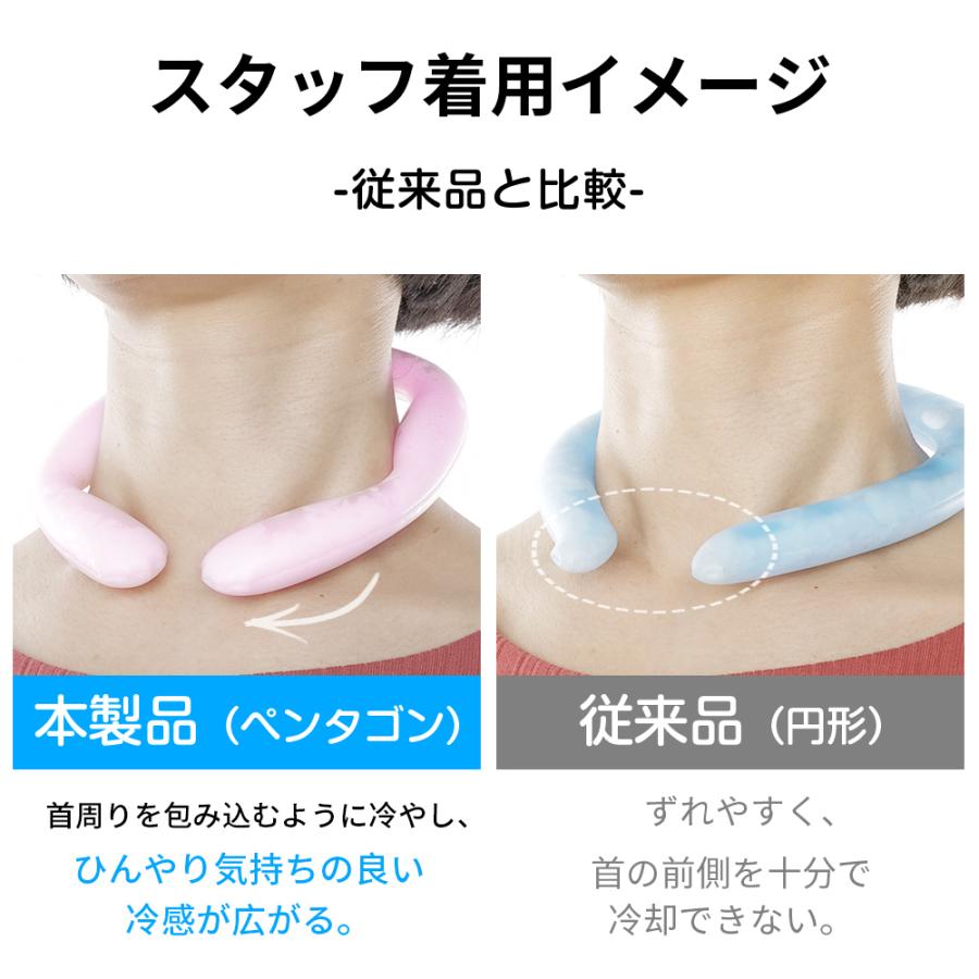 CORRS ネッククーラー 21℃自然凍結 結露しない ズレない 冷感 首掛け ひんやり 長持ち 繰り返し使用 コアーズ 首掛け  ペンタゴン型 熱中症対策 | CORRS | 24